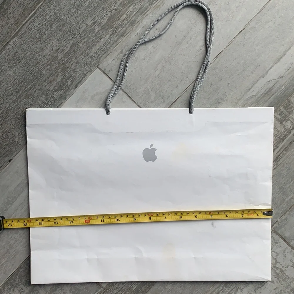 Apple Official Big & Small Paper Bag White Gray Set